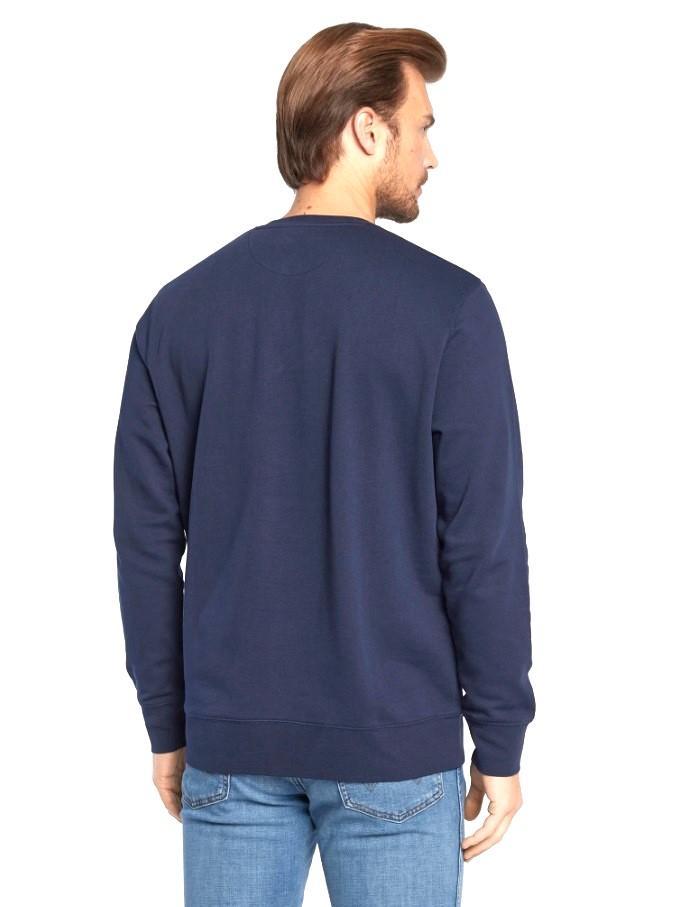 Felpa uomo Wrangler girocollo blu