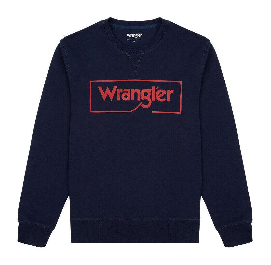 Felpa uomo Wrangler girocollo blu