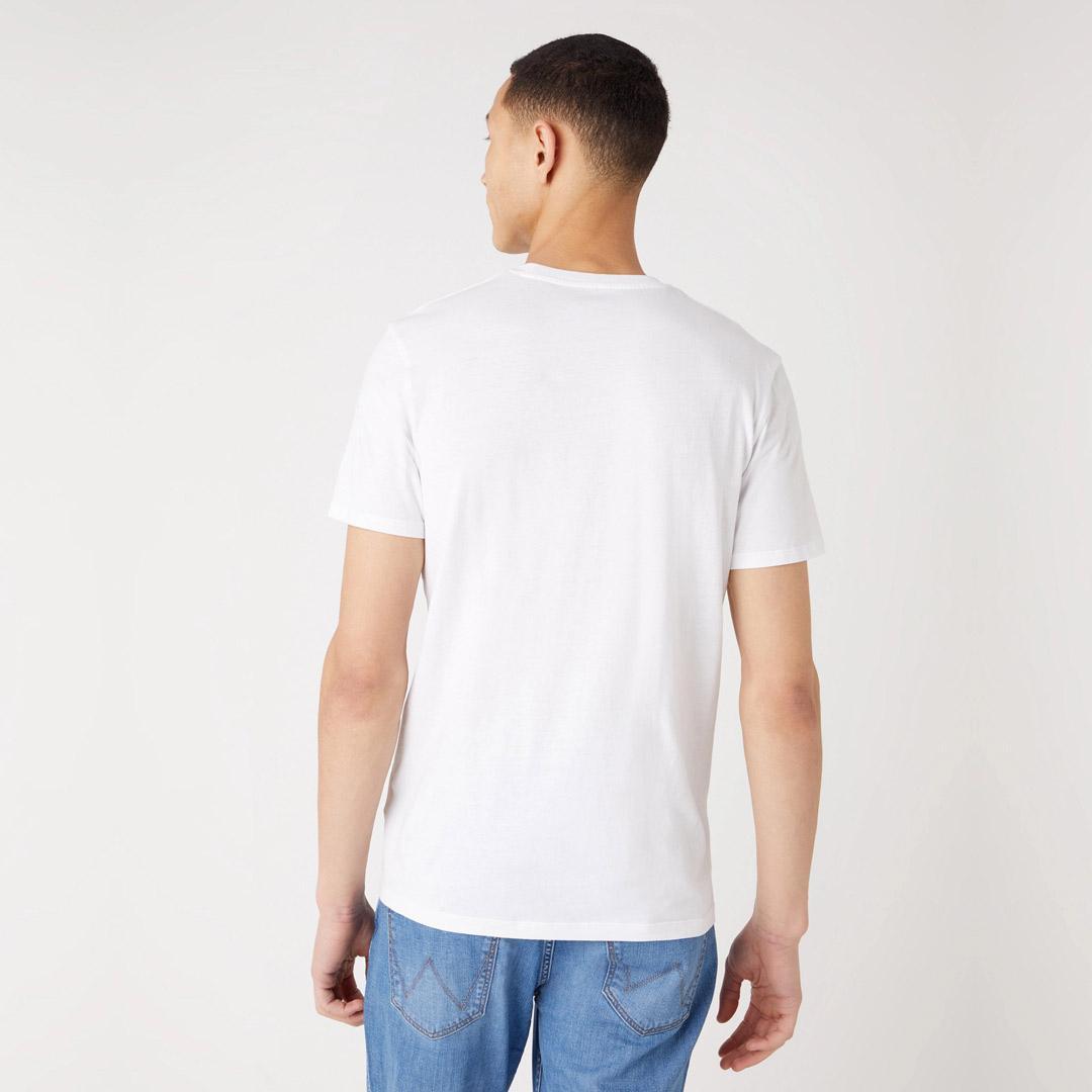 T-shirt uomo girocollo Wrangler bianco