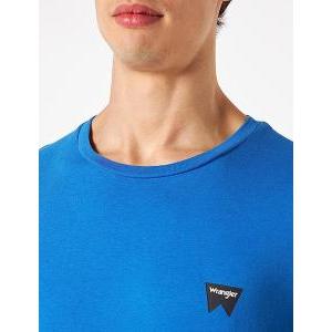 T-shirt  uomo celeste cotone