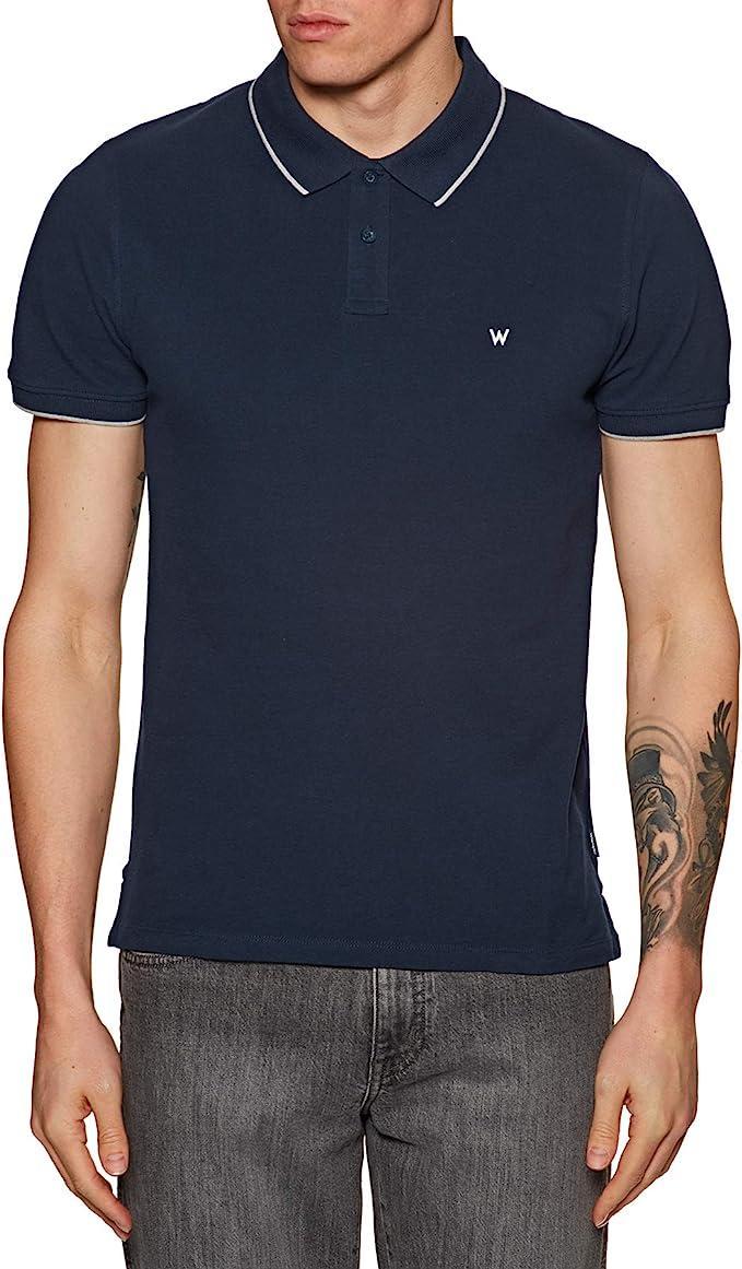 Polo Wrangler uomo estiva blu navy piquet