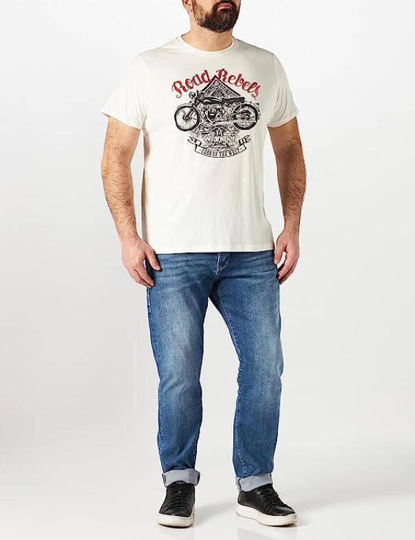 T-shirt da uomo Wrangler bianco