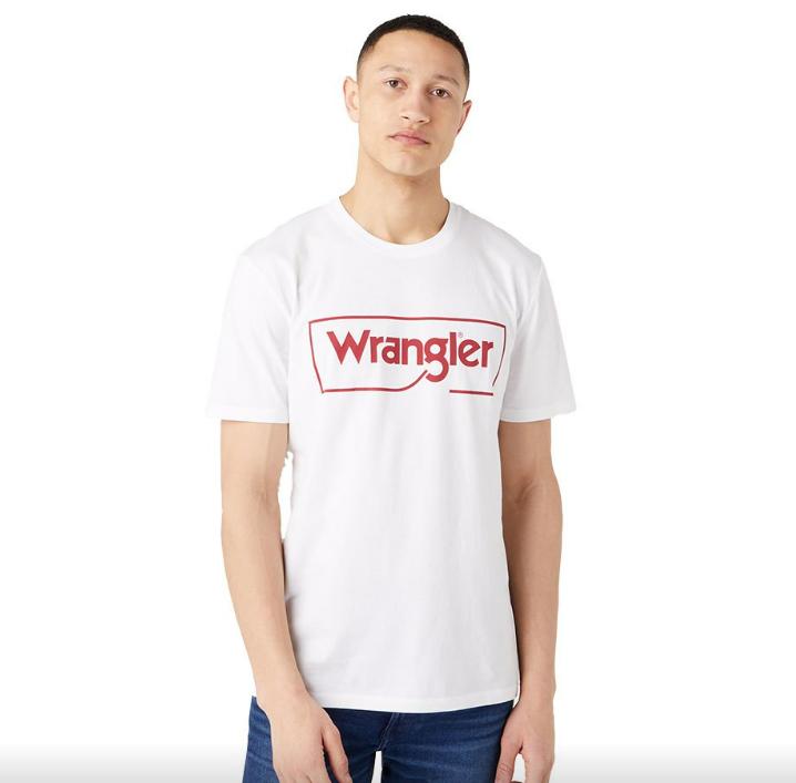 T-shirt uomo girocollo Wrangler bianco