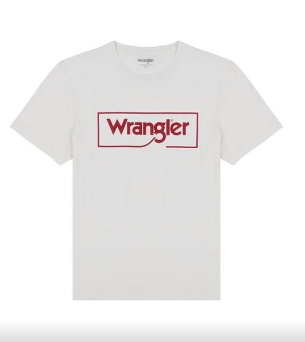 T-shirt uomo girocollo Wrangler bianco