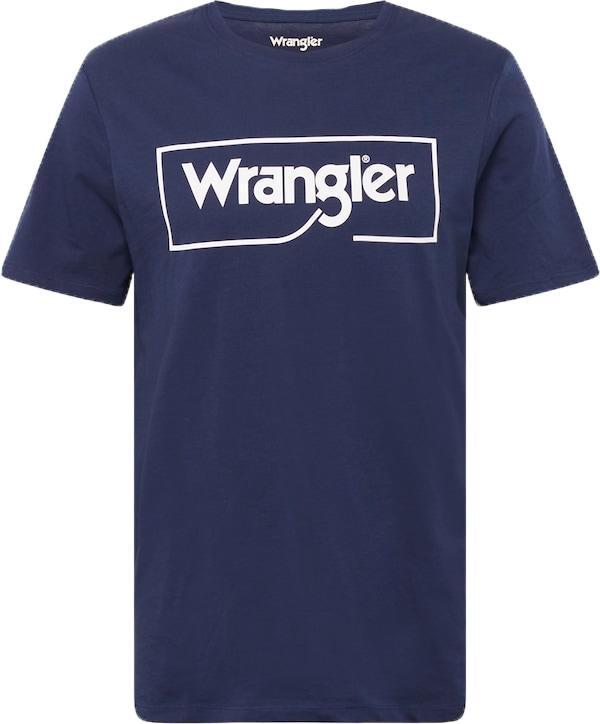 T-shirt Wrangler uomo blu cotone