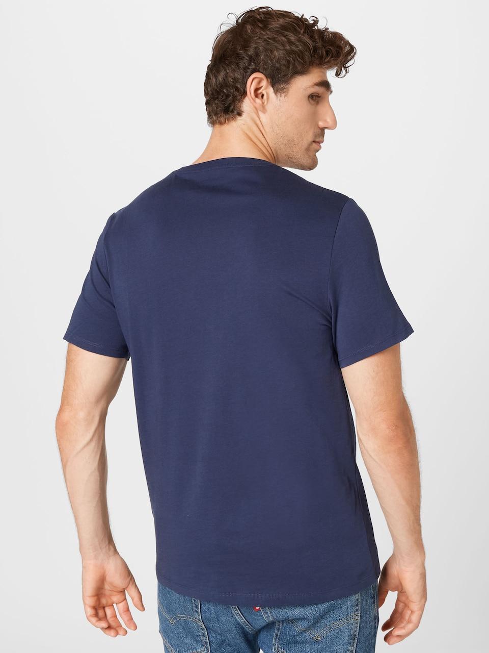 T-shirt Wrangler uomo blu cotone