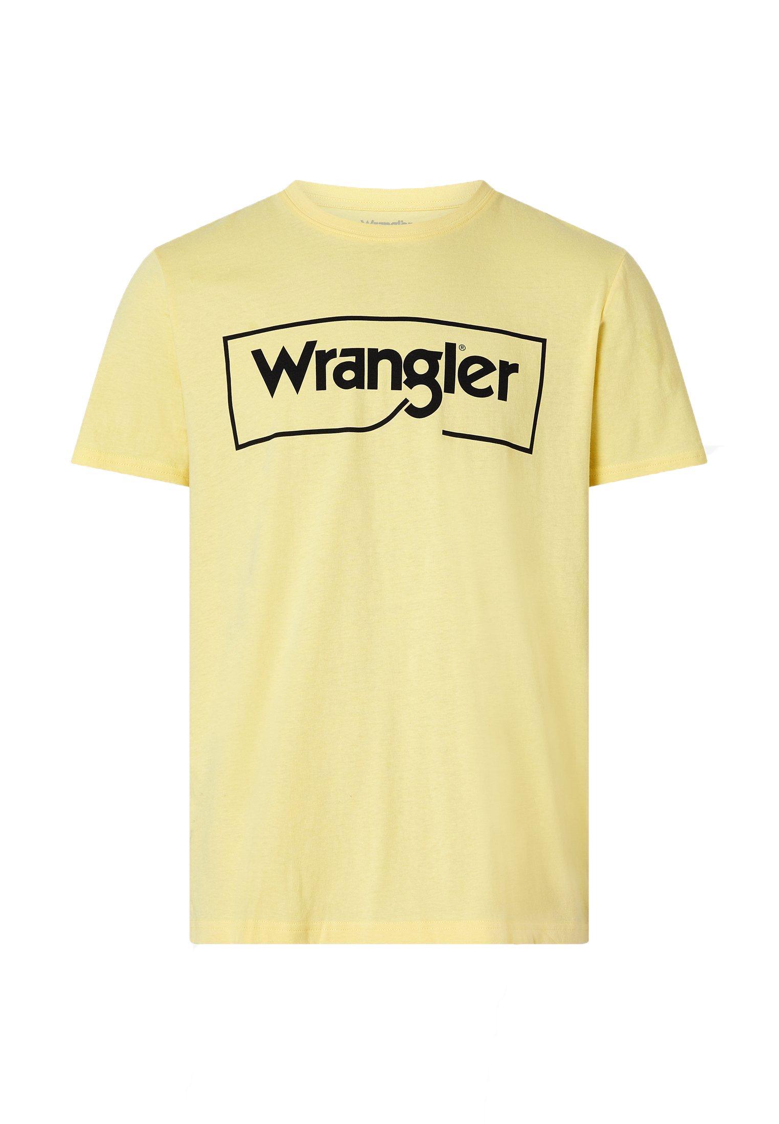 T-shirt uomo girocollo Wrangler giallo