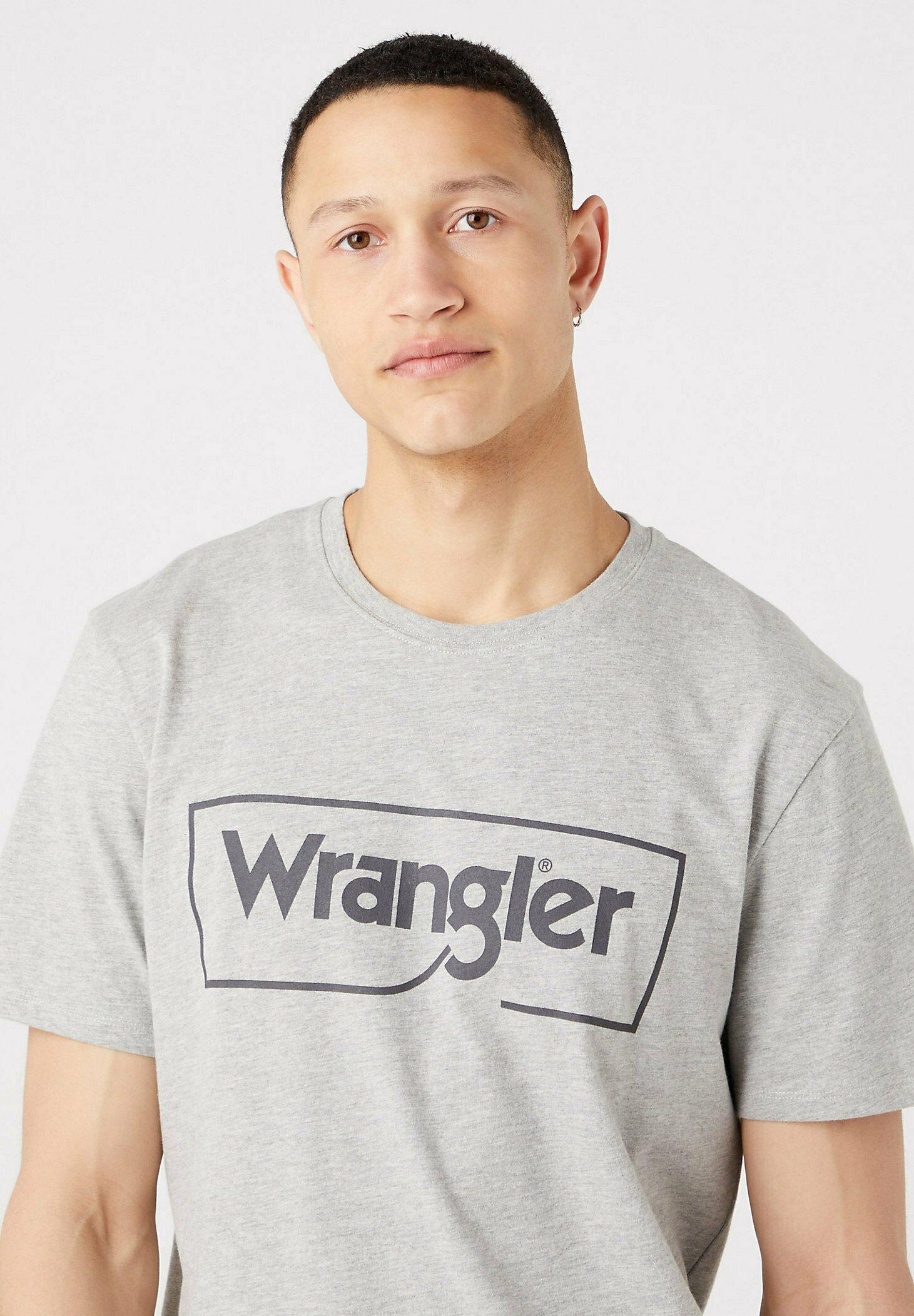 T-shirt uomo girocollo Wrangler grigio