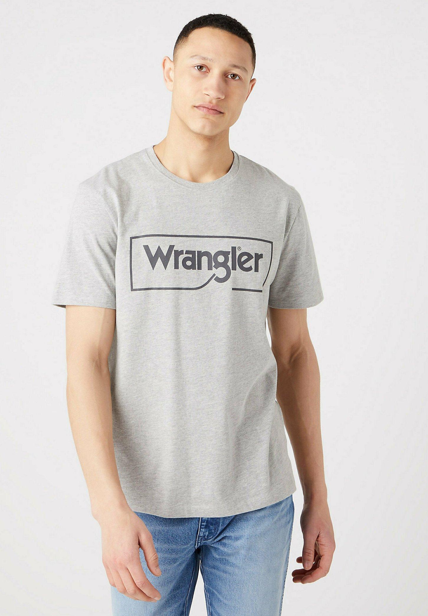 T-shirt uomo girocollo Wrangler grigio