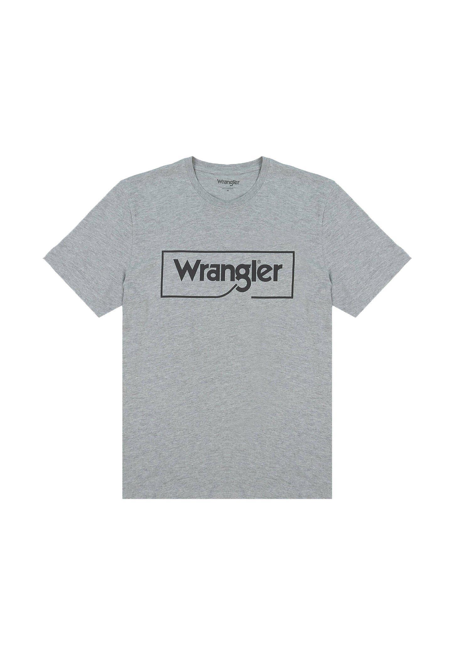 wrangler t-shirt uomo girocollo wrangler grigio