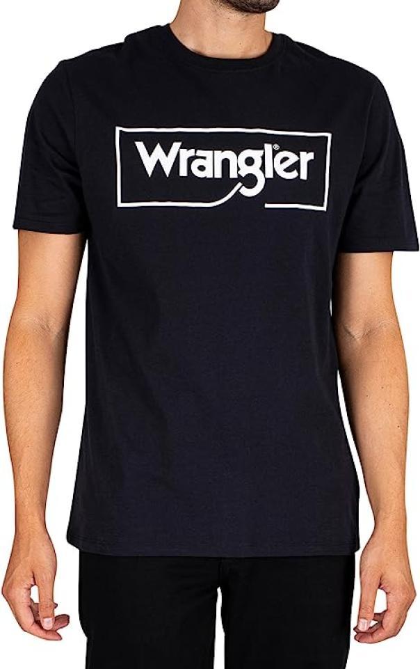 T-shirt uomo girocollo Wrangler nero