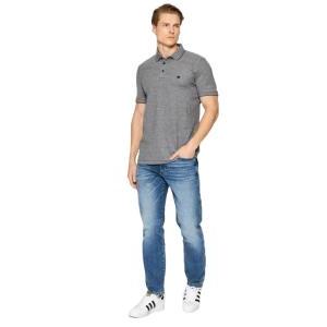 Polo da uomo  estiva in cotone grigio