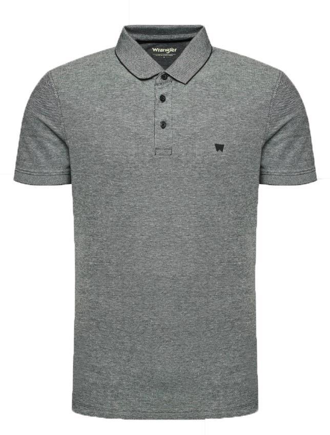 Polo da uomo Wrangler estiva in cotone grigio