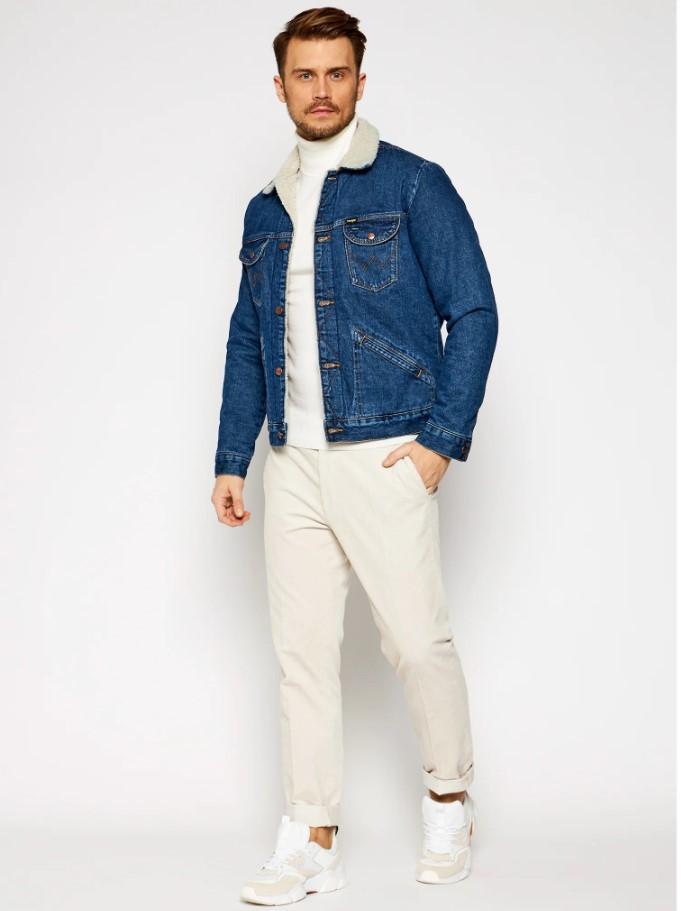 Giacca di jeans uomo Sherpa Wrangler 