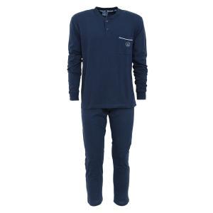 Pigiama uomo  cotone jersey blu navy