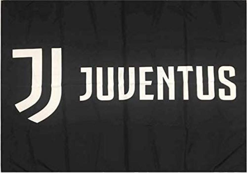 Bandiera da stadio nera Juventus FC