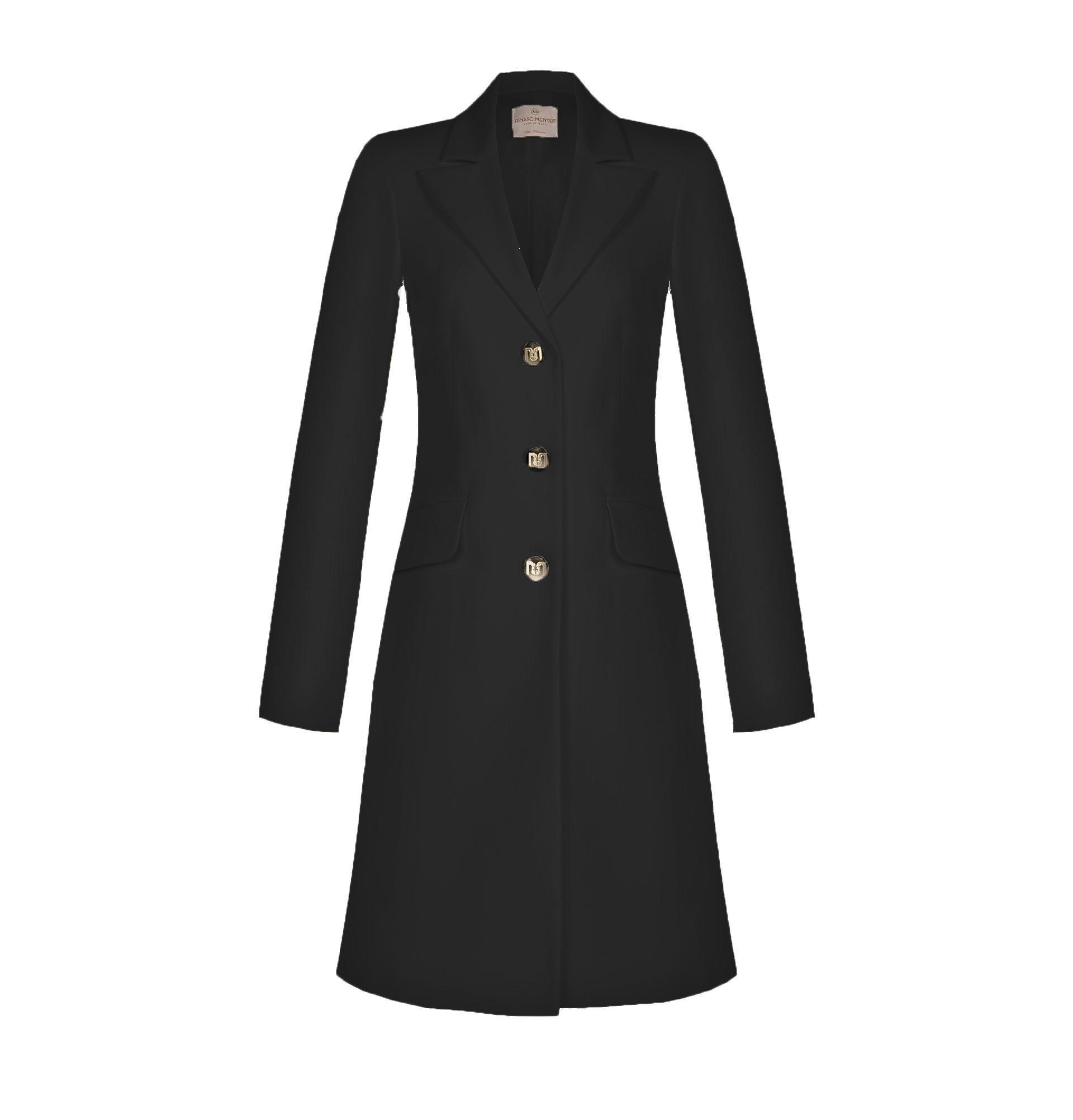 Cappotto leggero donna Rinascimento nero