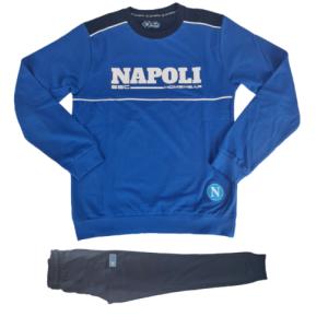 Tuta homewear o pigiama per napoli ragazzo bambino bluette