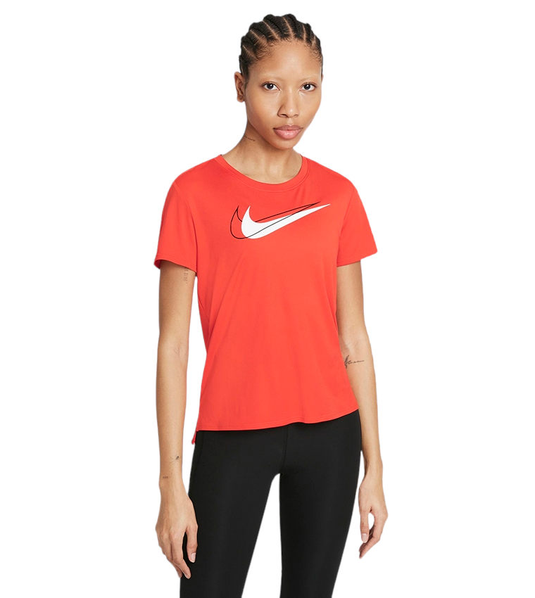 T-shirt sportiva da donna Nike rosso