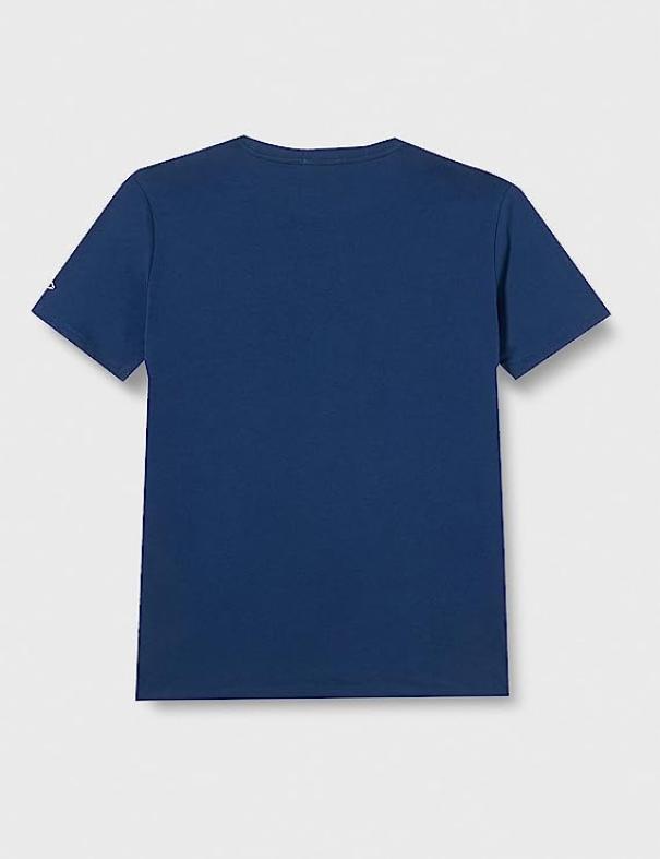 T-shirt da uomo in cotone Replay blu