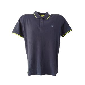 Polo  blu uomo in cotone blu t739 s800