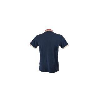 Polo  blu cotone uomo t742 s800