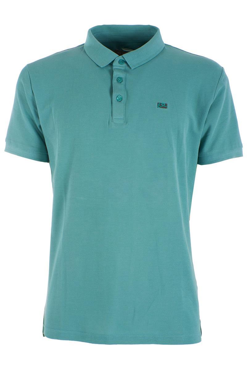 Polo Yes Zee acqua marina uomo cotone T767 TS00