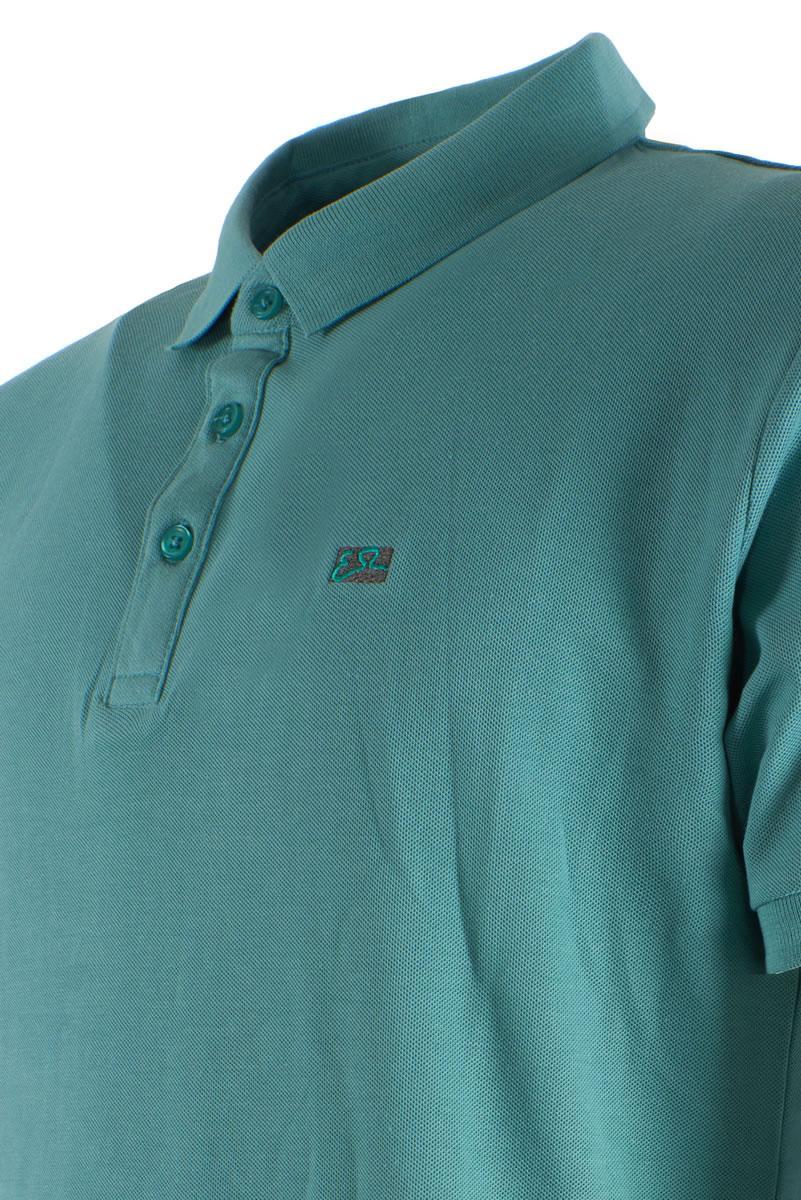 Polo Yes Zee acqua marina uomo cotone T767 TS00