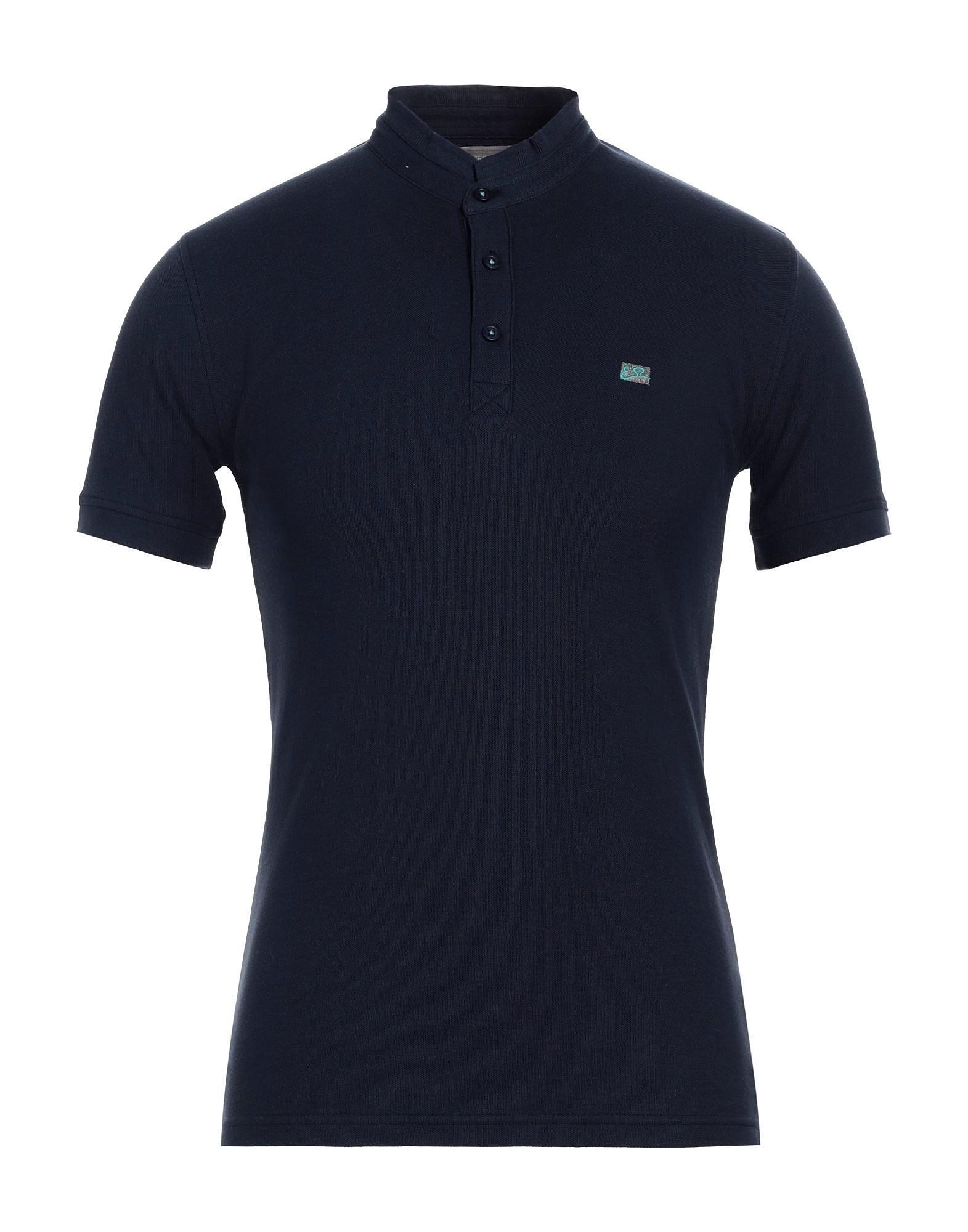 Polo Yes Zee cotone blu uomo T782 TA00