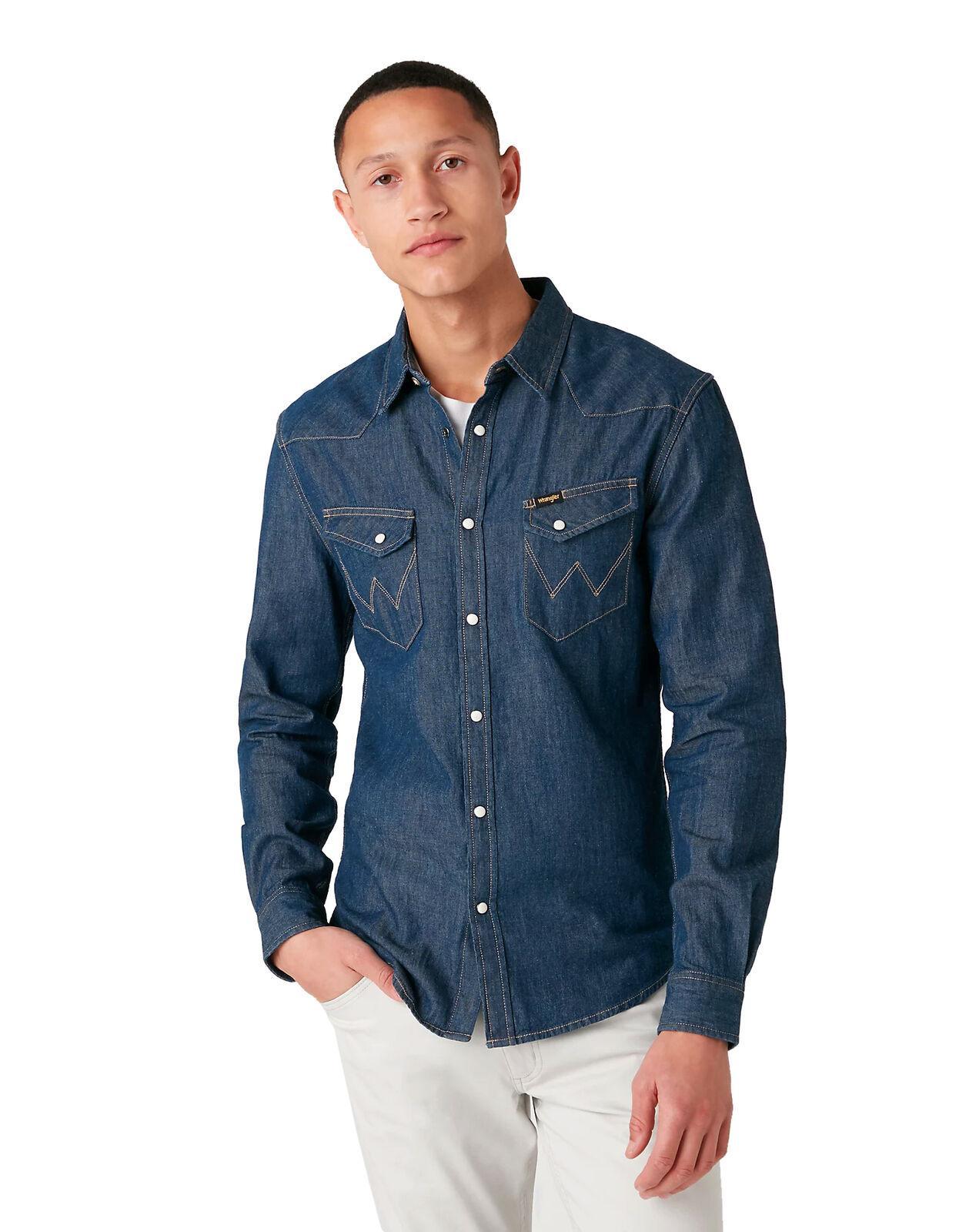 Camicia jeans da uomo Wrangler