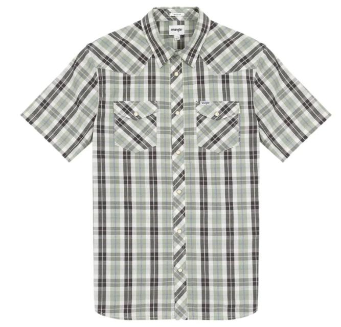 Camicia da uomo maniche corte in cotone Wrangler