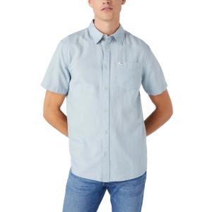 Camicia da uomo maniche corte misto lino