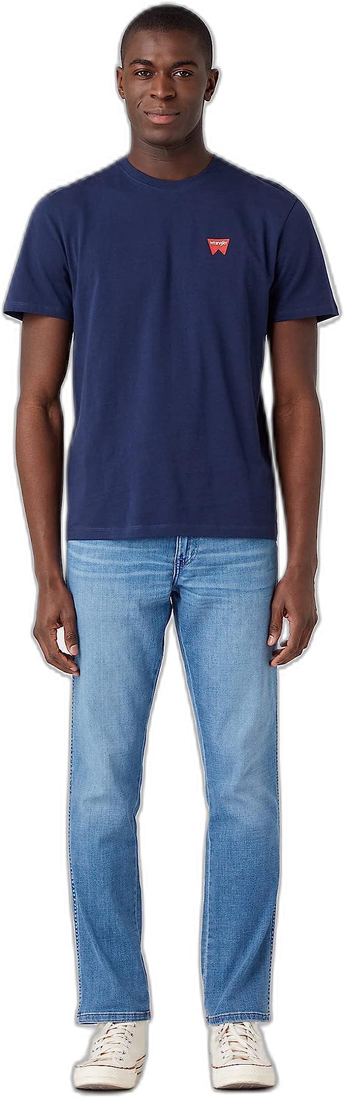 T-shirt Wrangler uomo cotone blu