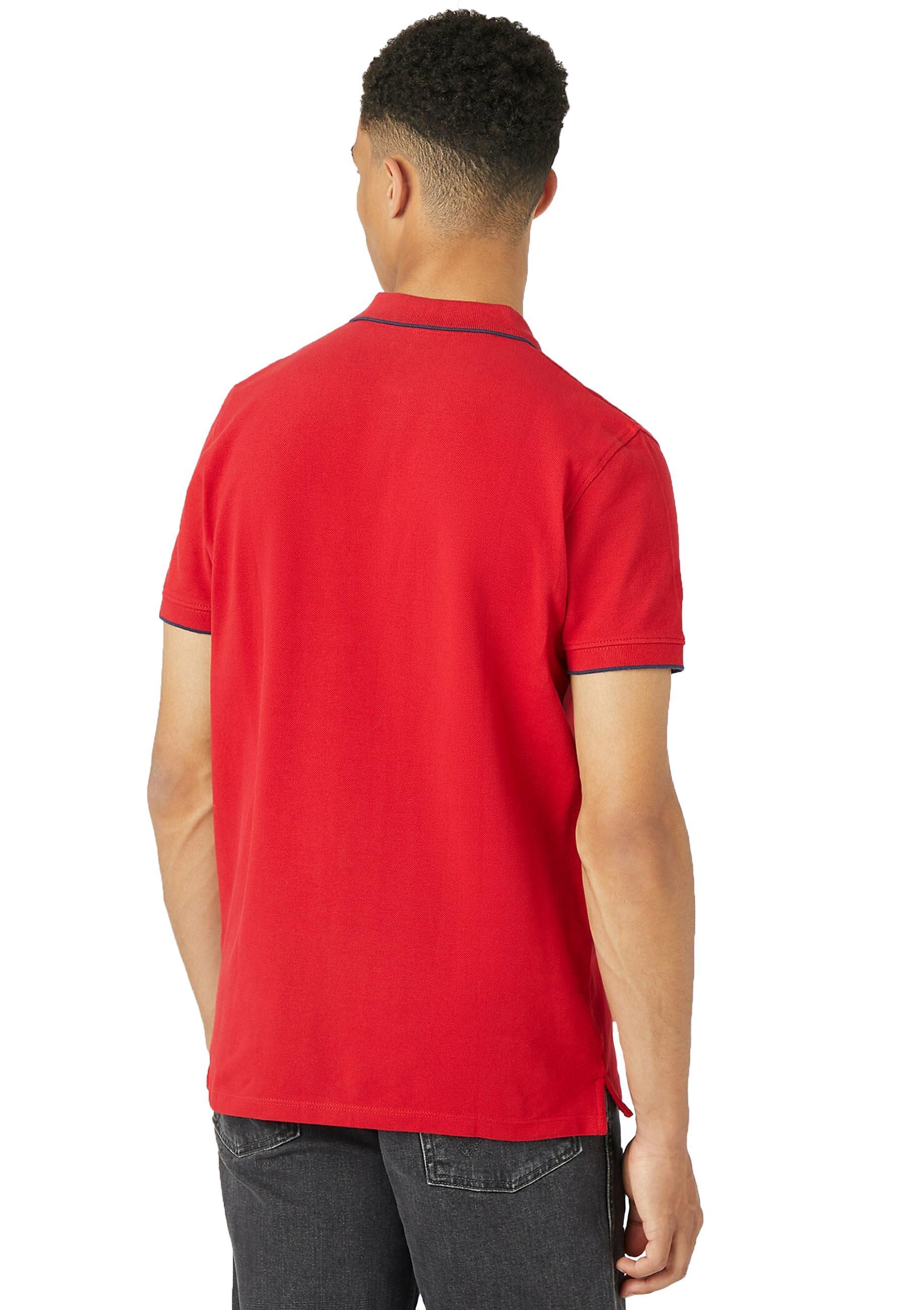 Polo Wrangler uomo rosso cotone