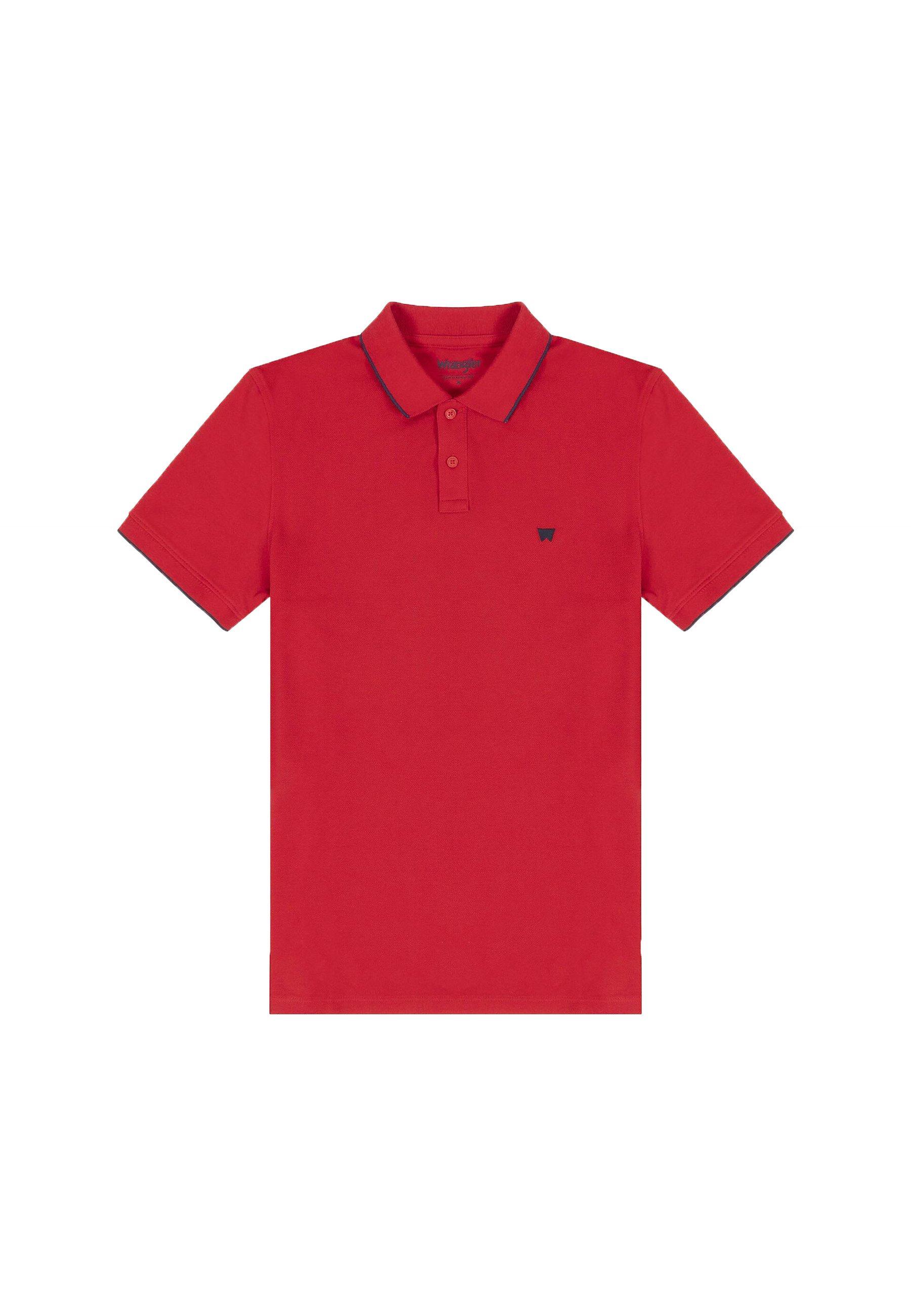 Polo Wrangler uomo rosso cotone