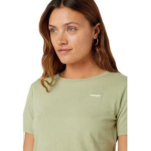 T-shirt da donna in cotone  verde militare