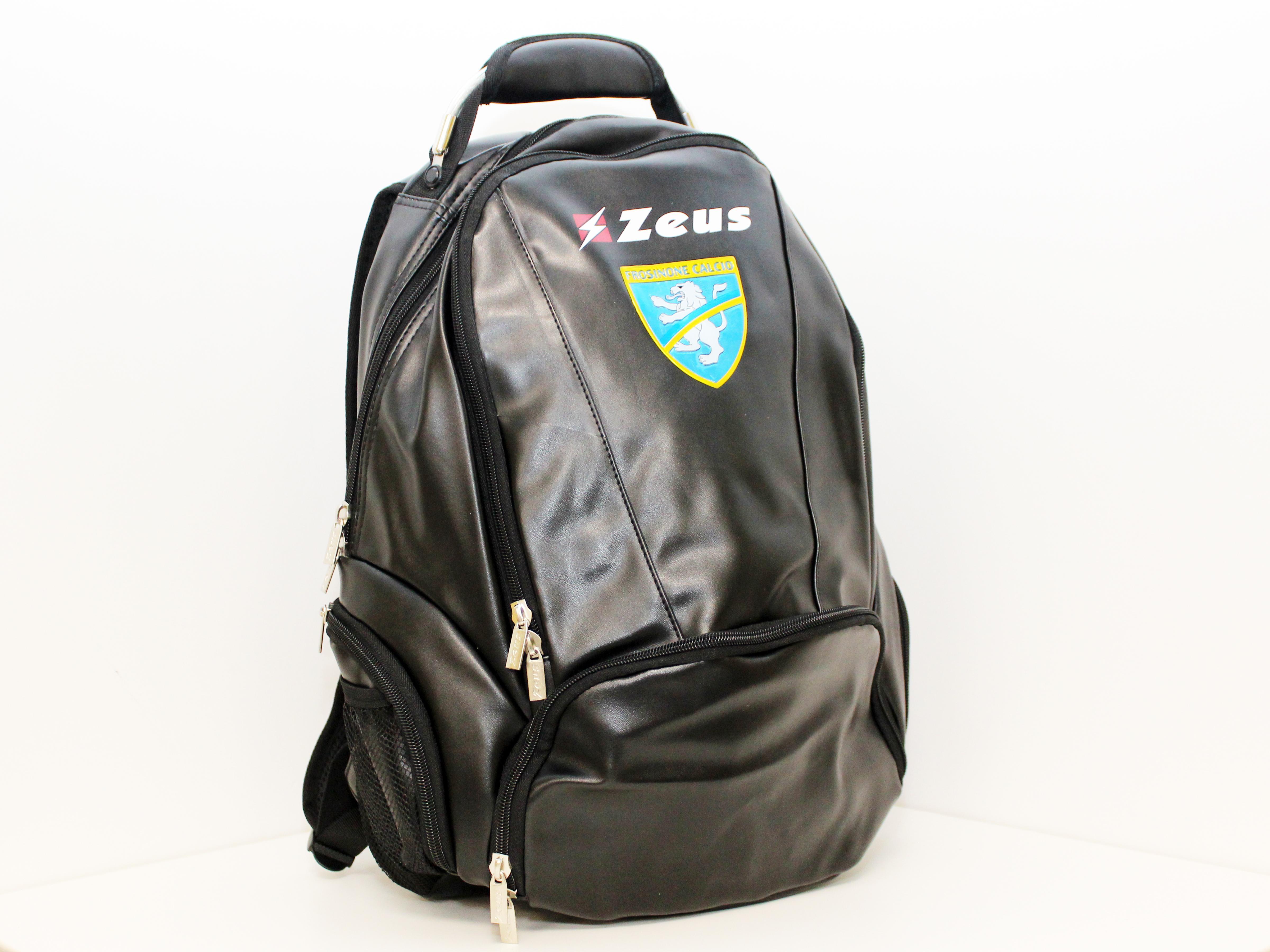 Zaino Zeus elite Frosinone calcio in similpelle nero