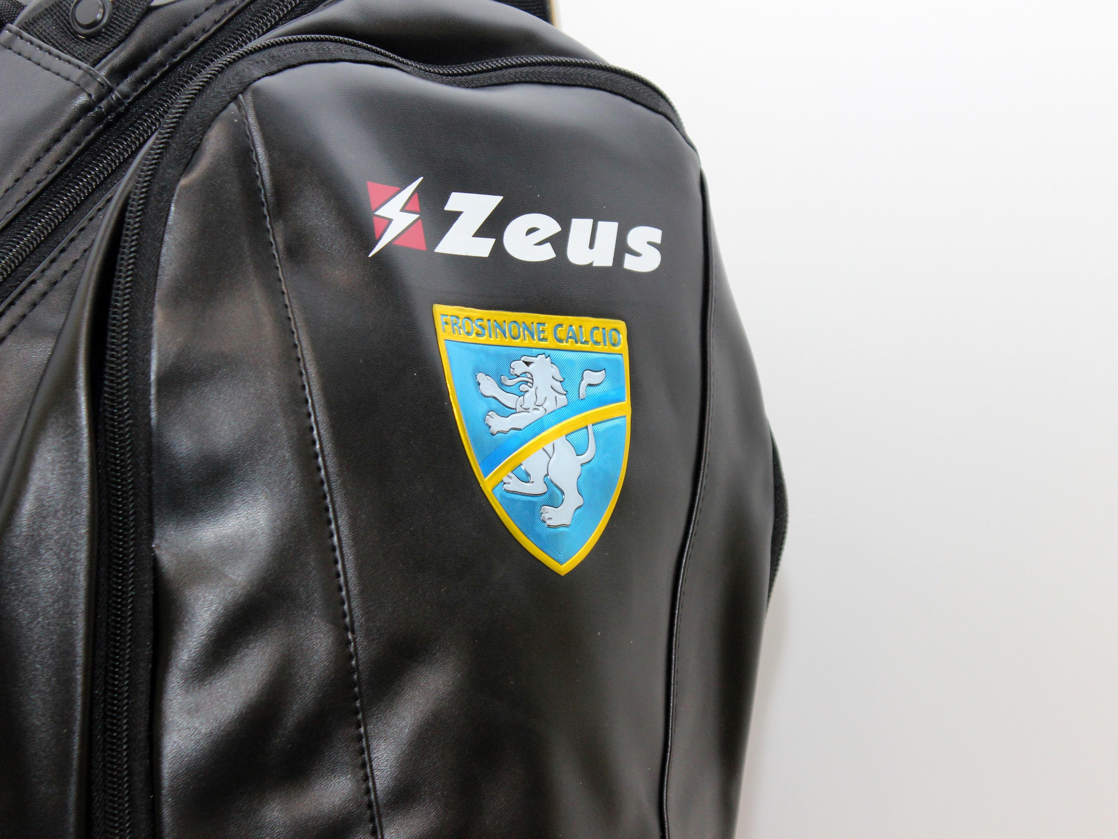 Zaino Zeus elite Frosinone calcio in similpelle nero