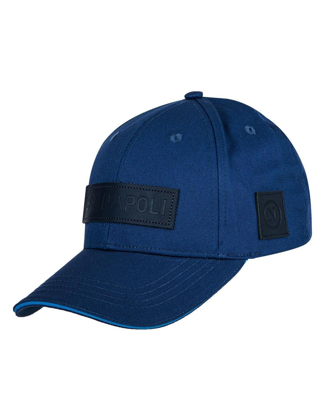 Cappello Napoli adulto blu cotone