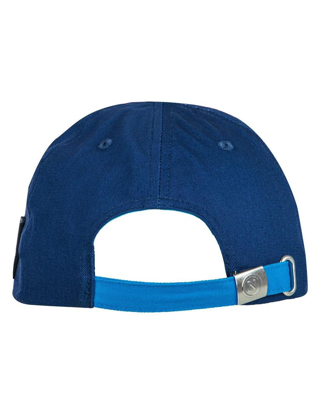 Cappello Napoli adulto blu cotone