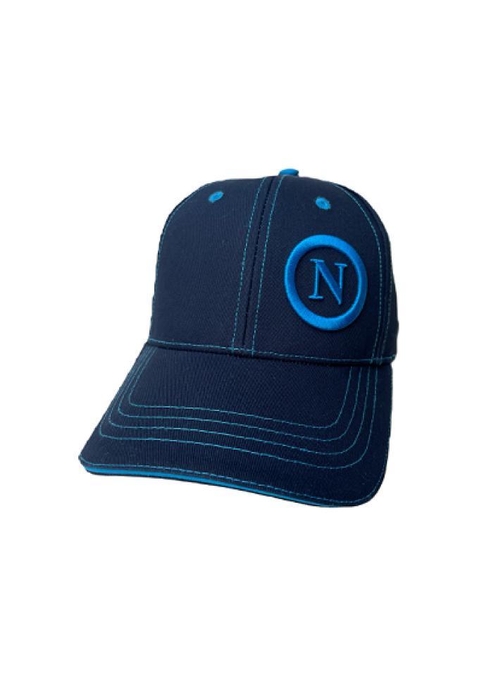 Cappello adulto Napoli cotone blu