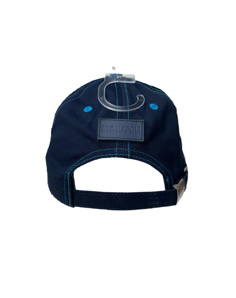 Cappello adulto Napoli cotone blu