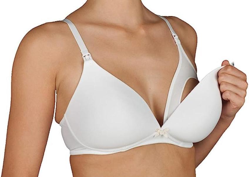 Reggiseno allattamento Selene Alba  con imbottitura senza ferrretto liscio