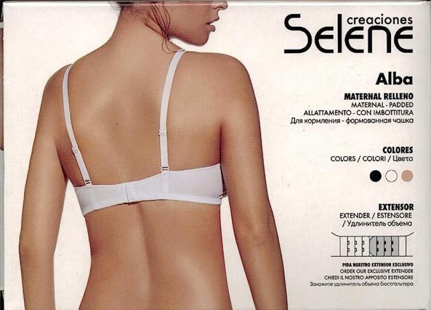 Reggiseno allattamento Selene Alba  con imbottitura senza ferrretto liscio