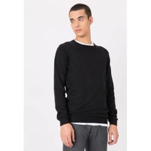 Maglia uomo tricot cotone unito basica girocollo boss