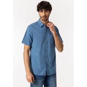 Camicia  uomo manica corta con taschino