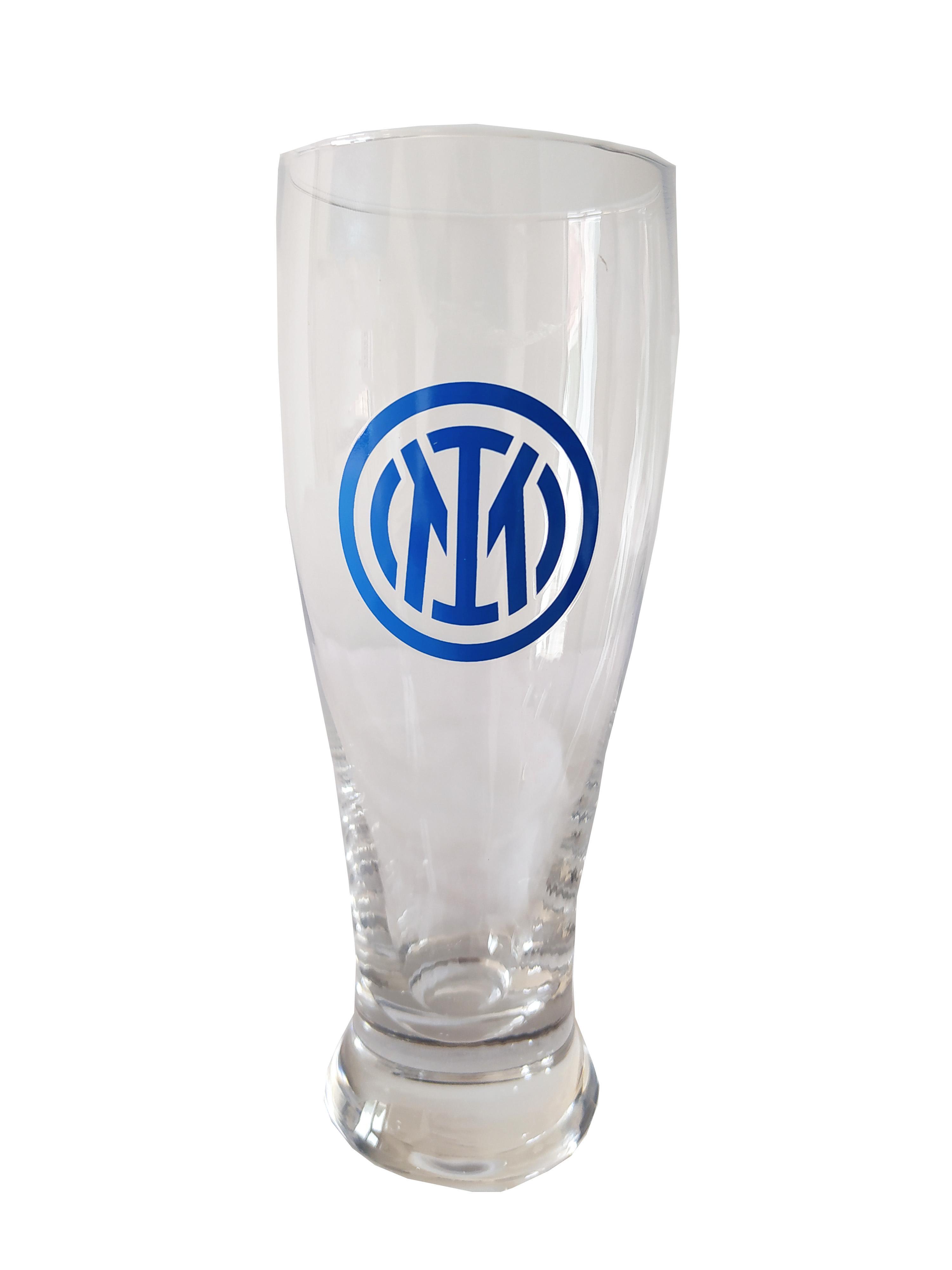 Bicchiere birra FC Inter in vetro