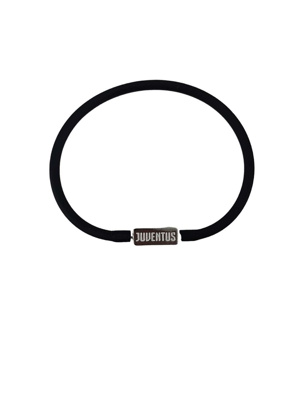 Bracciale FC Juventus silicone con piastrina in metallo