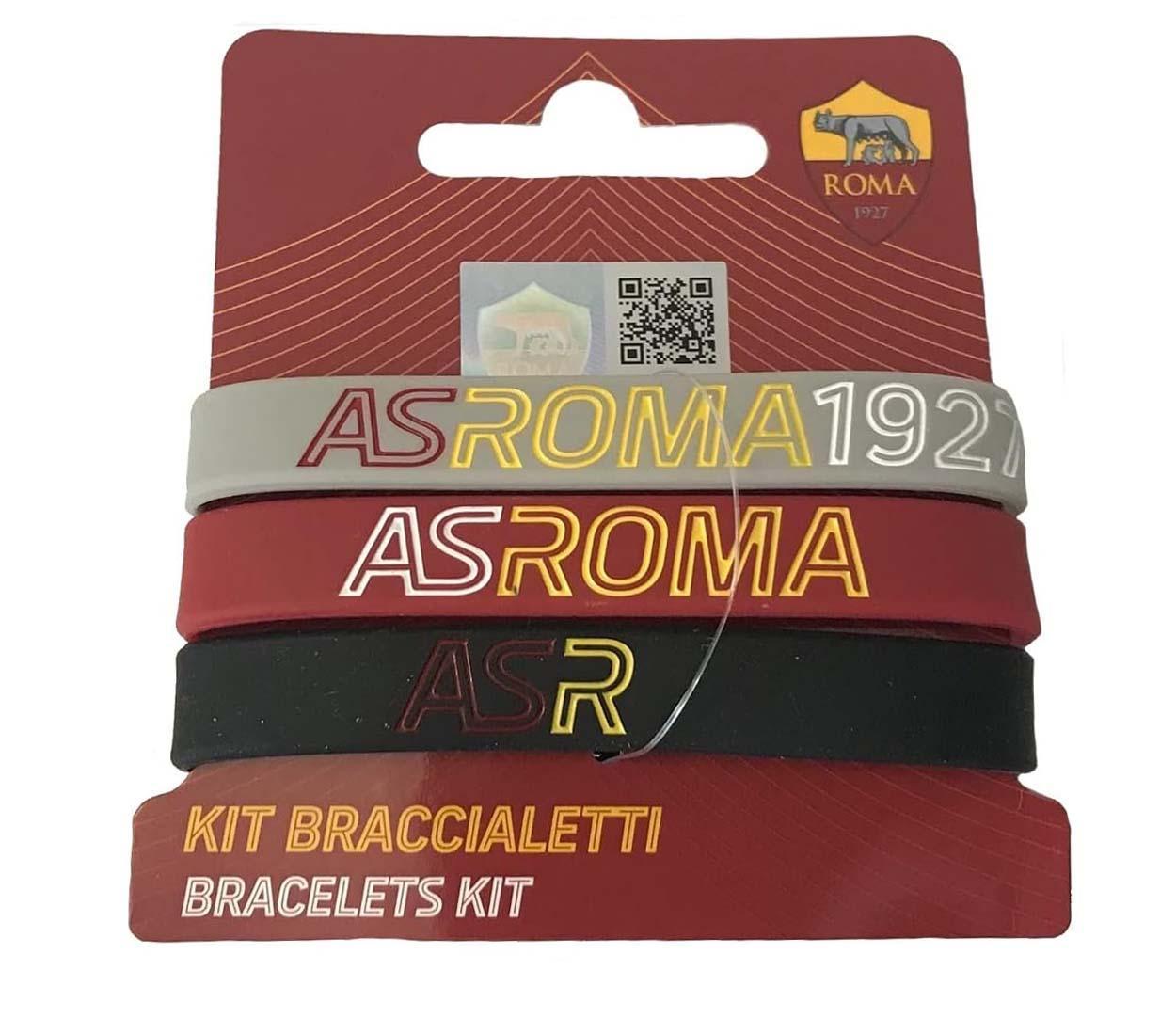 Tris bracciali AS Roma silicone adulto