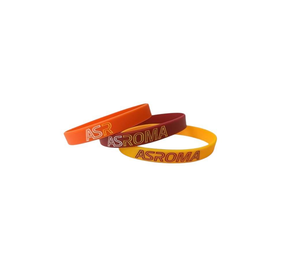 Tris bracciali AS Roma silicone adulto